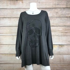 ⭐️HOST PICK⭐️ Torrid Studded Skull Sweater